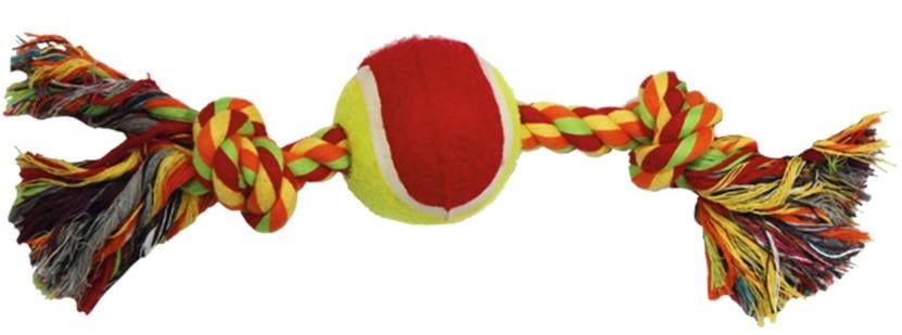 Игрушка для собак Croci канат грейфер с теннисным мячом 30,5х6 см (1199892569)