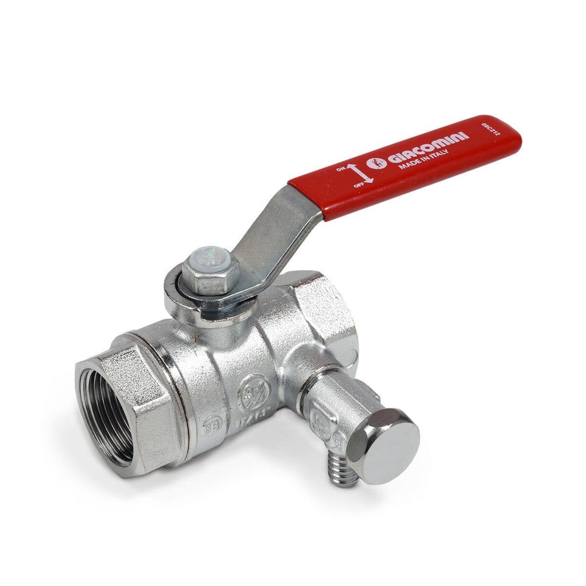 Кран кульовий Giacomini R250S 1 1/2" ВВ прямий латунь (R250SX007)