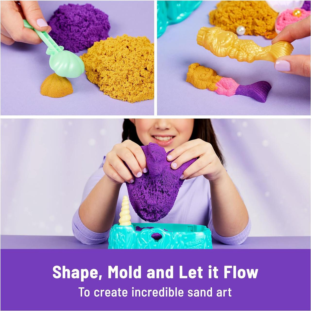 Кінетичний пісок Kinetic Sand Mermaid Crystal Playset (2053486850) - фото 3