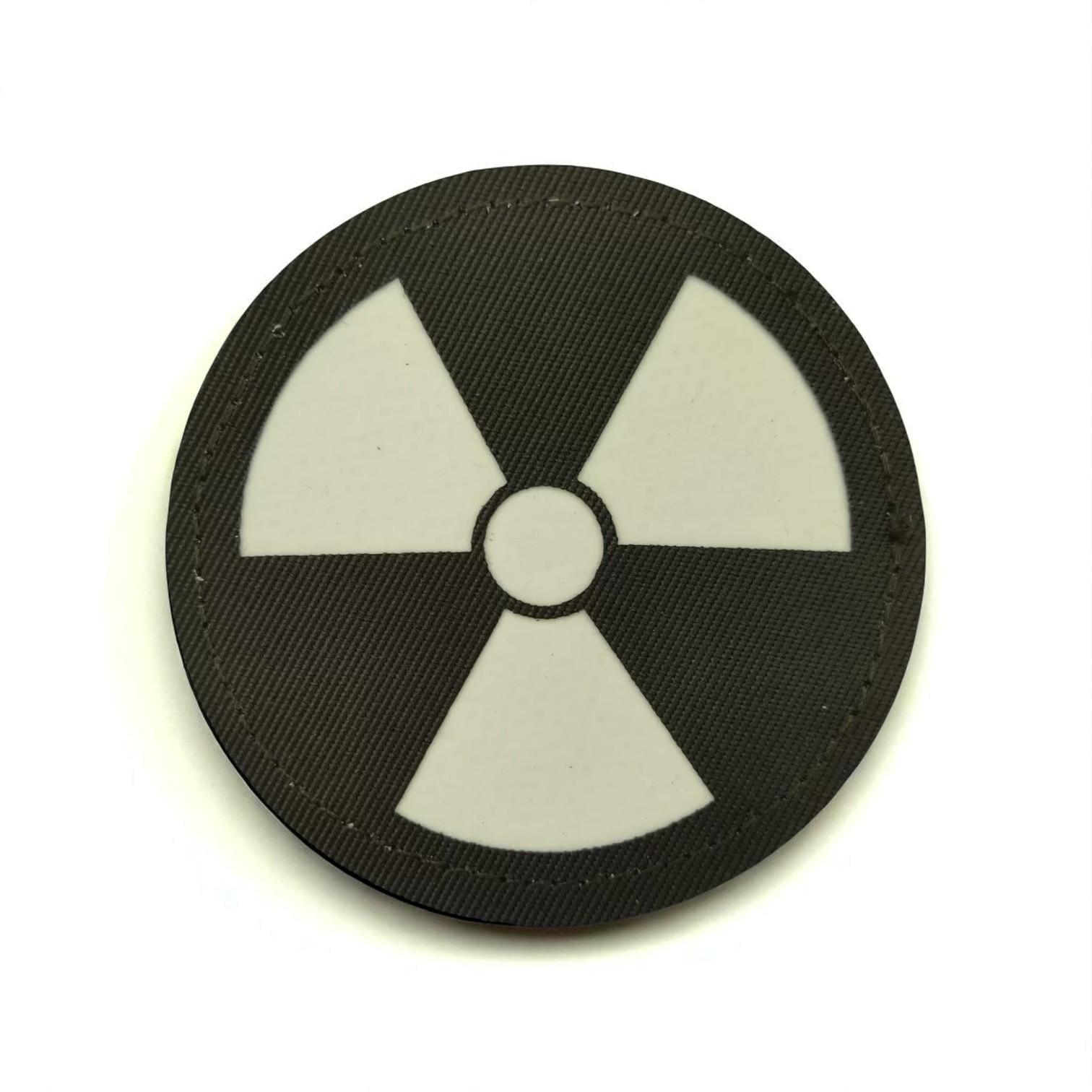 Шеврон Laser Cut Радиоактивная опасность Хаки