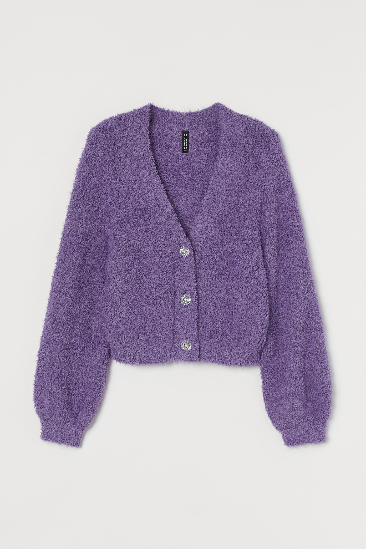 Кардиган H&M L Фиолетовый (5109035592)