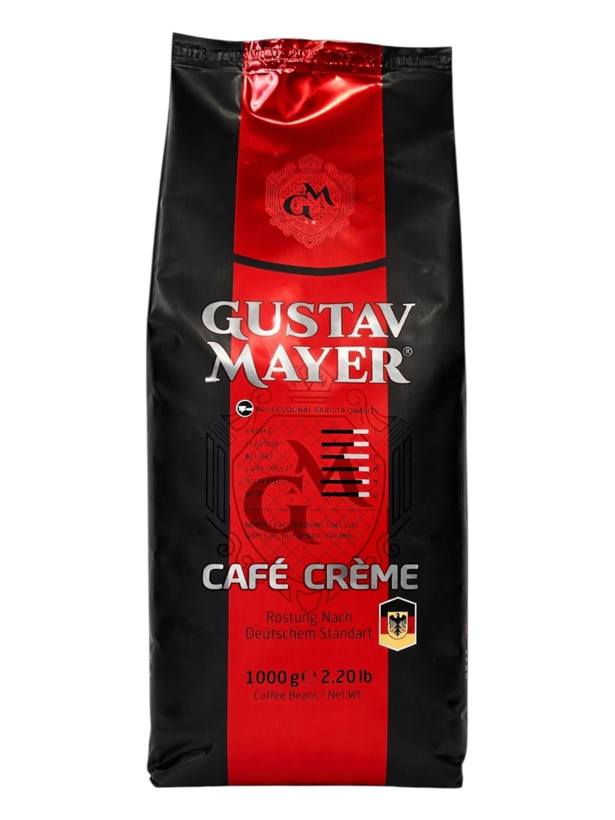 Кофе зерновой Gustav Mayer Cafe Crema Арабика 50%/Робуста 50% 1 кг (60085) Кофе зерновой Gustav Mayer Cafe Crema Арабика 50%/Робуста 50% 1 кг (60085)
