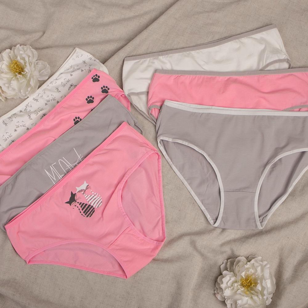 Набор трусиков женских батал 7 шт. 5XL Разноцветный (24728)