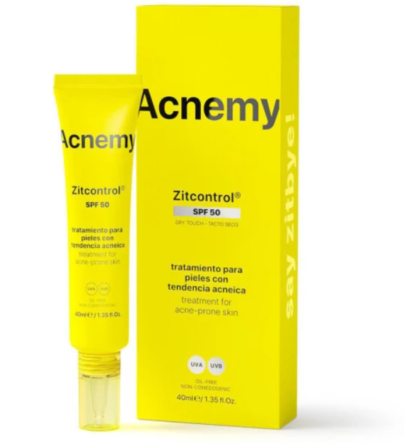 Крем-актив солнцезащитный ACNEMY Zitcontrol SPF 50 проблемная кожа 40 мл