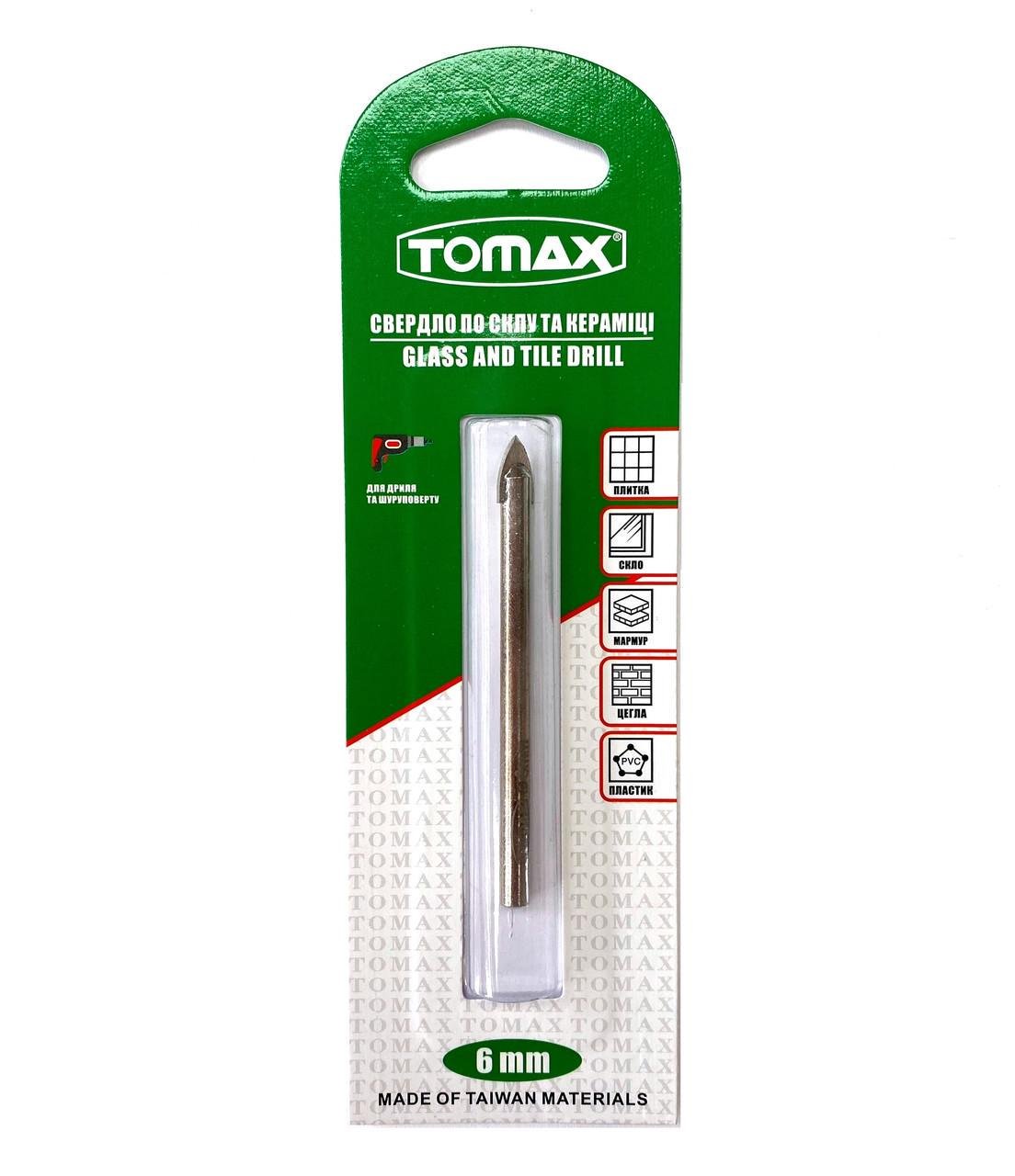 Сверло по плитке TOMAX и стеклу 6 мм (1454731895)