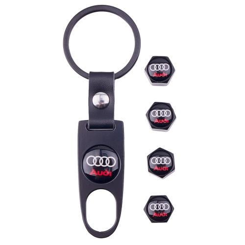Колпачки на ниппель модельные с брелоком CN AUDI (00000063823)