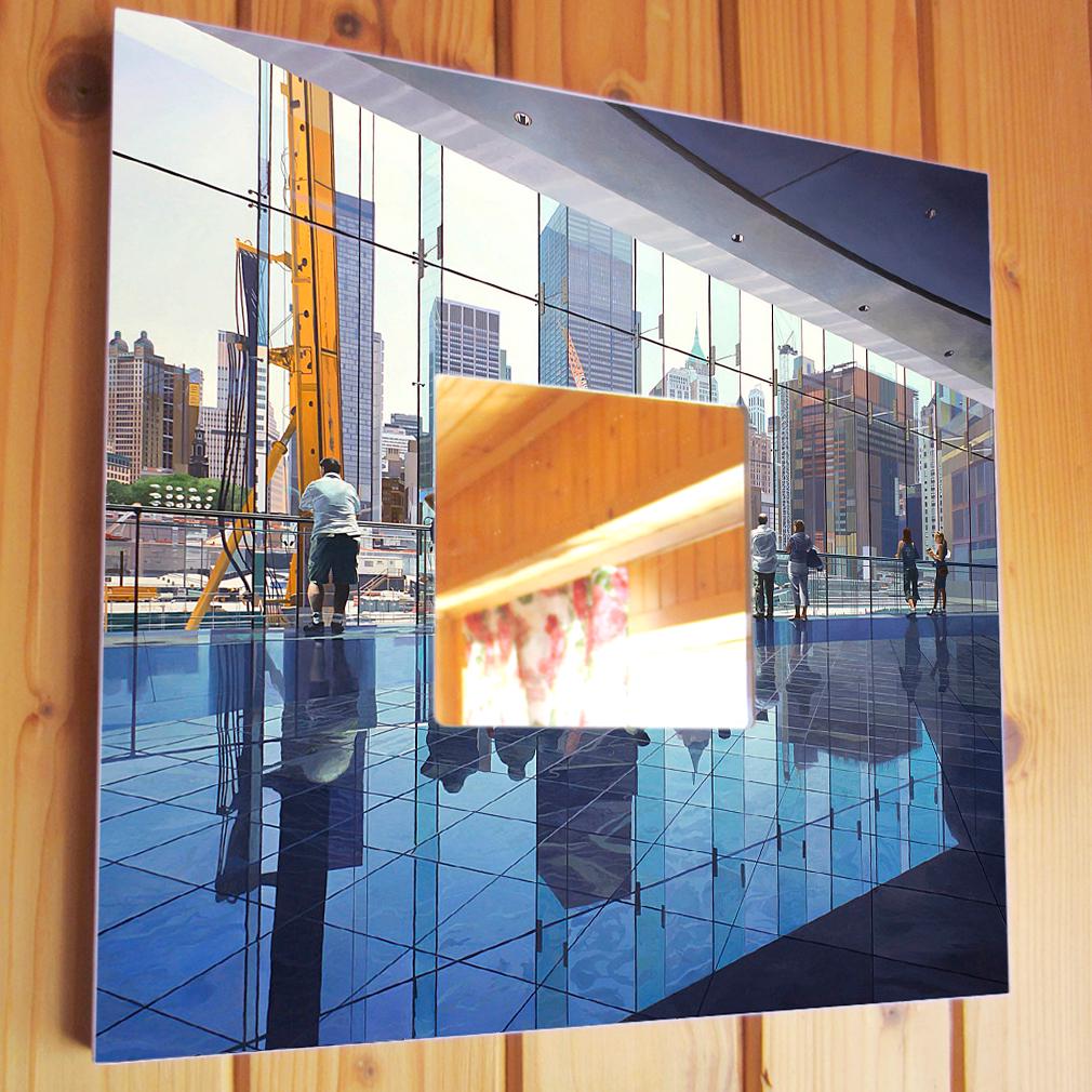 Зеркало декоративное Фотореализм Манхэттен Нью-Йорк США 260х260 мм (M00406)