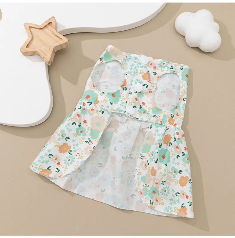 Сукня для собак із Квітковим принтом L - фото 2 Сукня для собак із Квітковим принтом L - фото 2