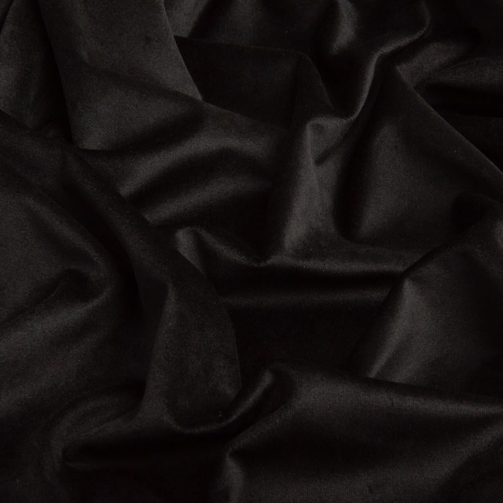 Тканина велюр однотонний Вайлет 290 гр/м2 150 см Чорний (26889) - фото 2