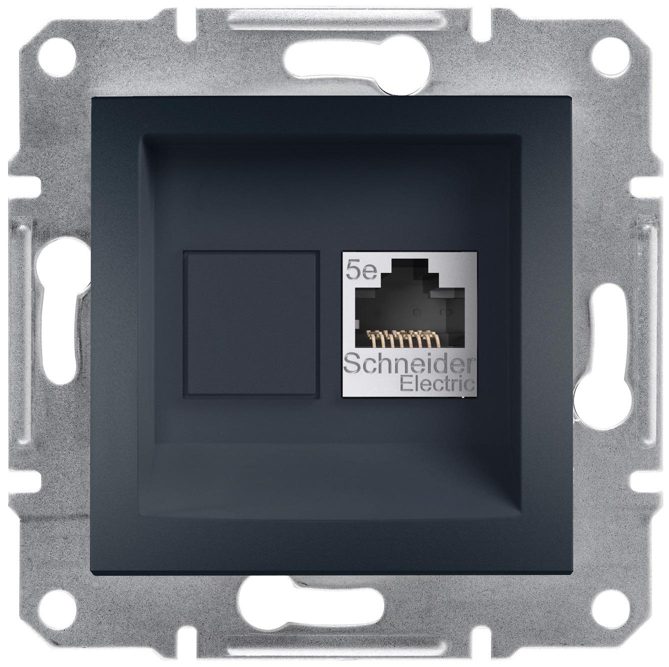 Розетка компьютерная Schneider Electric Asfora RJ45 UTP 5E ABS Черный (EPH4300171) Розетка компьютерная Schneider Electric Asfora RJ45 UTP 5E ABS Черный (EPH4300171)