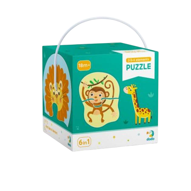Пазл DoDo Дикие животные 300153 2-3-4 эл. (2276658759)