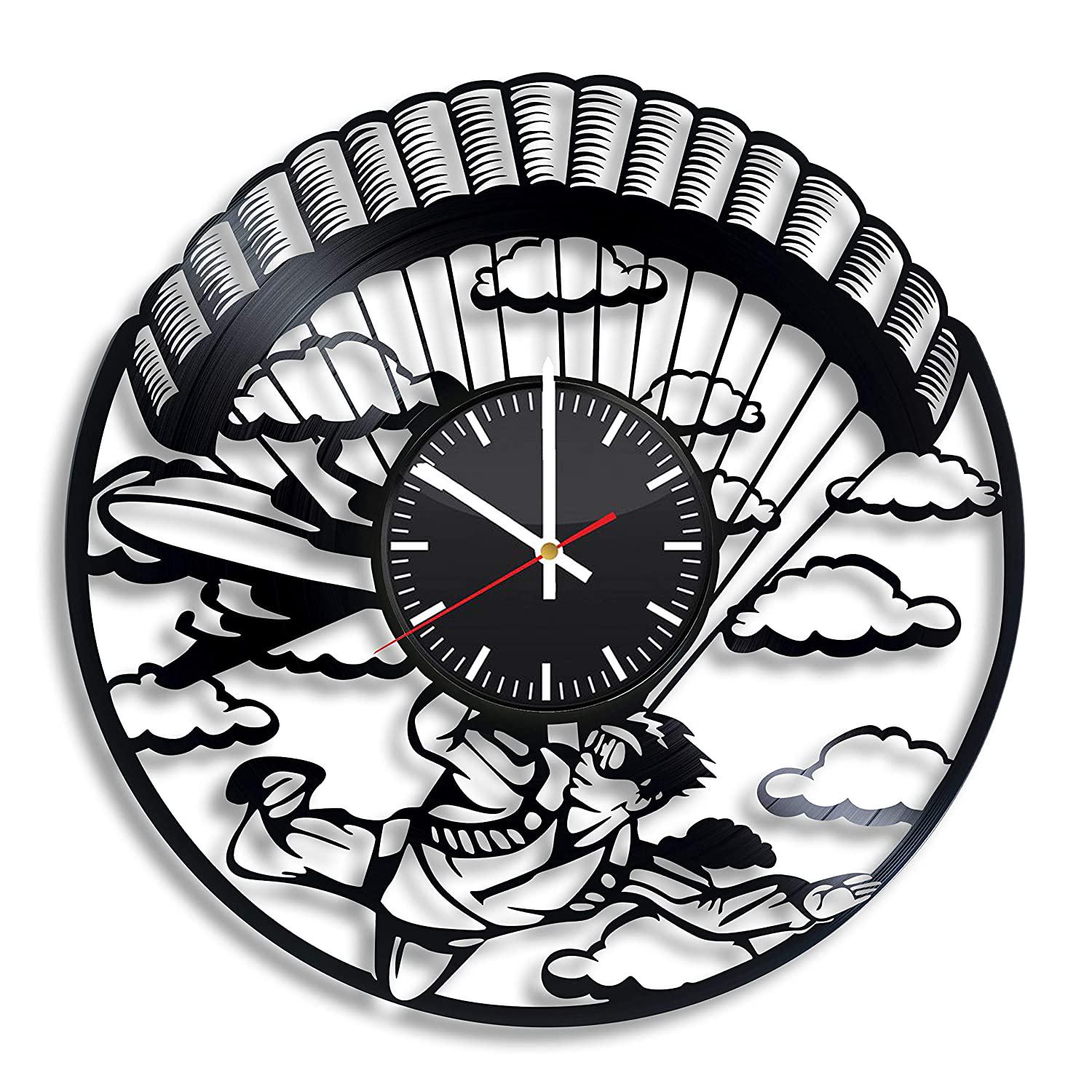 Часы настенные Парашютист 2201 из виниловой пластинки