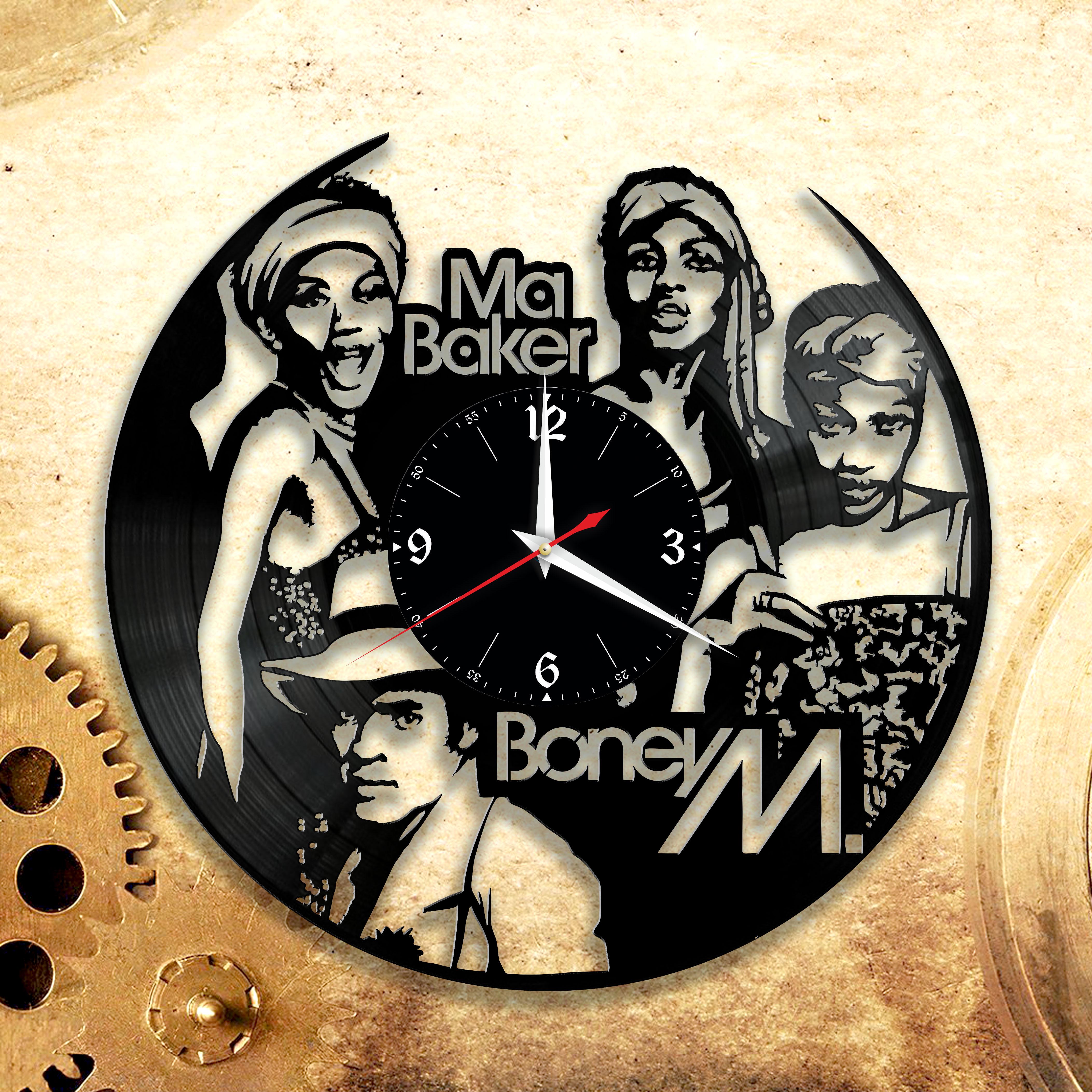 Часы настенные Boney M 3292 из виниловой пластинки