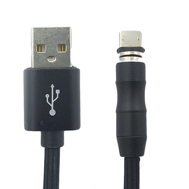 Кабель Magnetic 360 USB-Micrо USB усиленный Black (13292)
