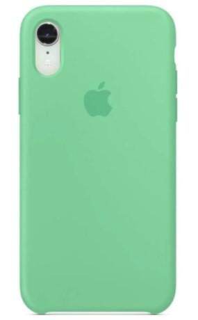 Силіконовий чохол Silicone Case iPhone XR світло-зелений