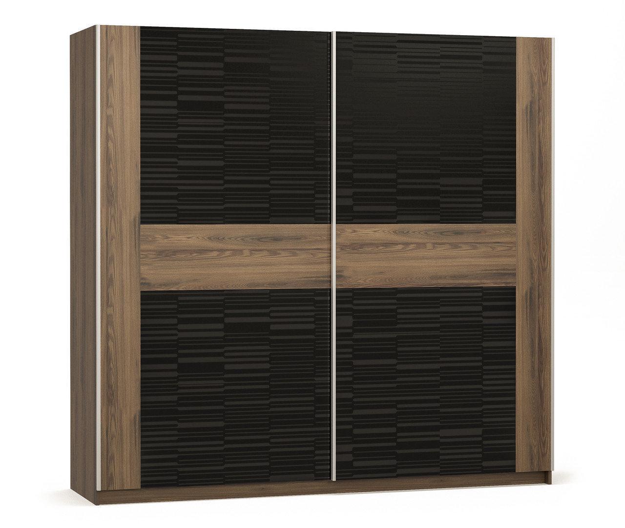 Шкаф-купе Фиеста 2Д/ 2256x622x2173 (двухдверный) из ДСП цвет Дуб април Черный Мебель Сервис Шкаф-купе Фиеста 2Д/ 2256x622x2173 (двухдверный) из ДСП цвет Дуб април Черный Мебель Сервис