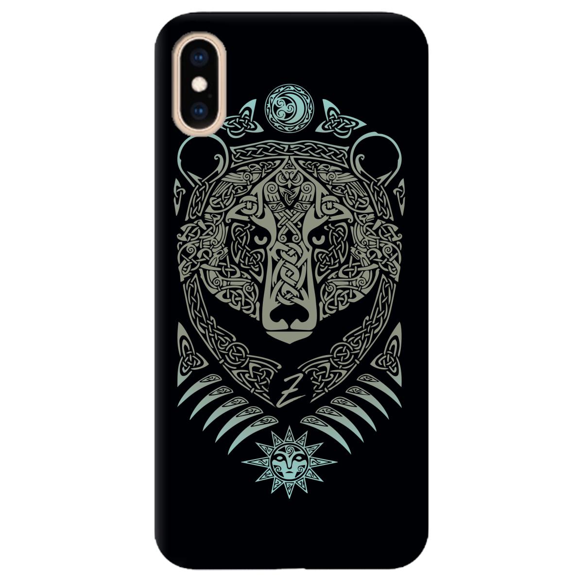 Силиконовый чехол Zorrov для Apple iPhone XS Max - Bear (11210040206052281)