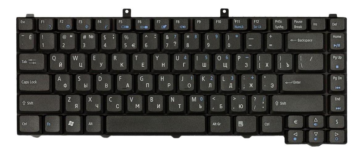 Клавиатура для ноутбука Acer Aspire 1400 Black