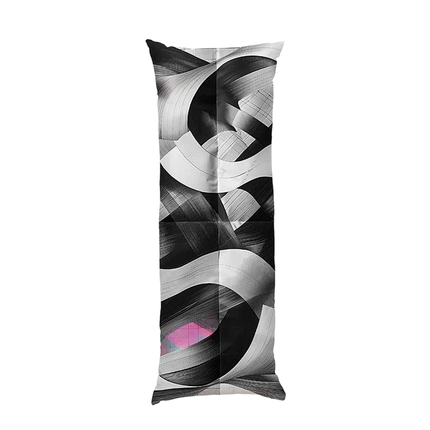 Подушка дакімакура Gray pattern габардин 180х60 см (113867-4)