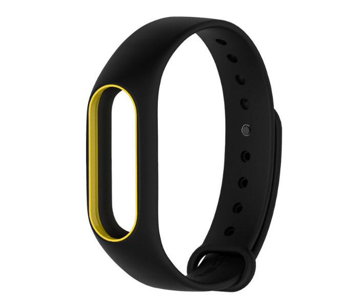Силиконовый ремешок Primo для фитнес-браслета Xiaomi Mi Band 2 Black/Yellow (452663564)