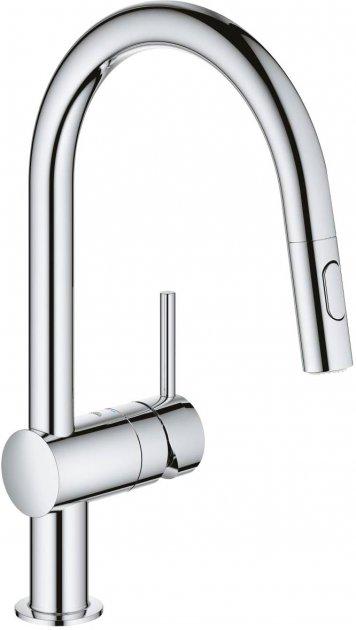 Смеситель для кухни с выдвижным изливом Grohe Minta (32321002)