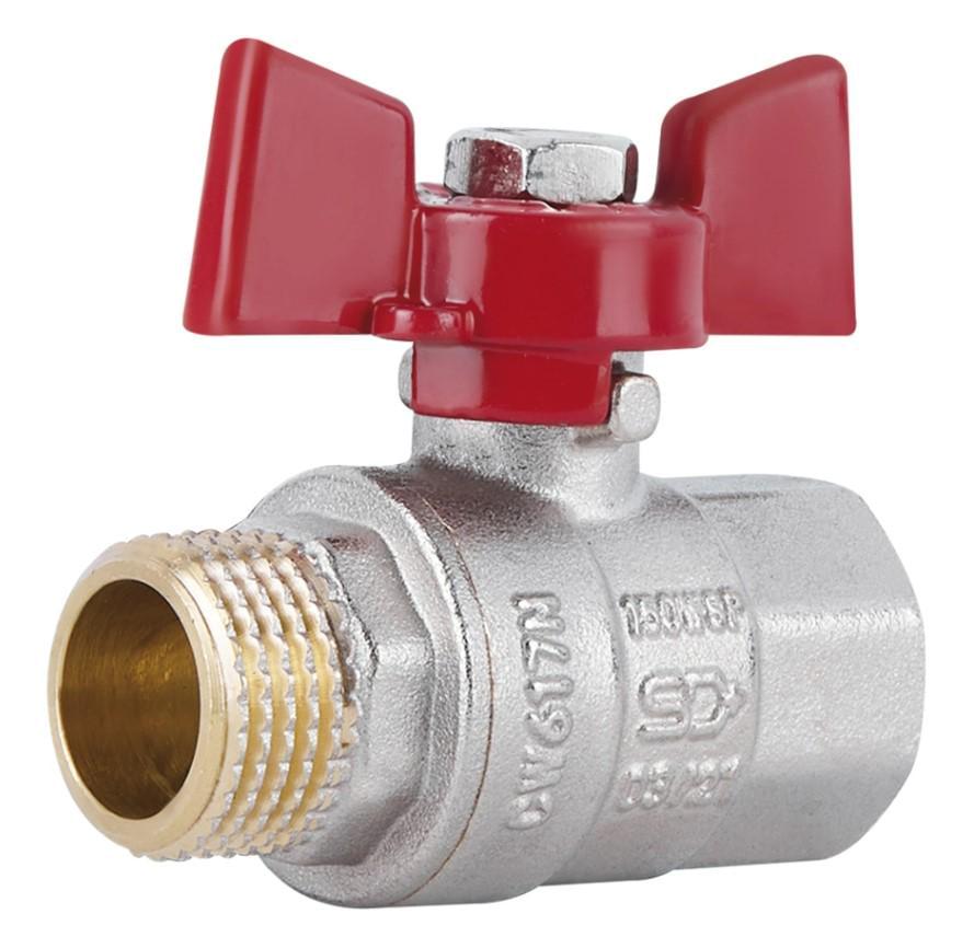 Кран шаровой Thermo Alliance Standart 1/2" ВН прямой PN40 бабочка (SD607NW15PN40) Кран шаровой Thermo Alliance Standart 1/2" ВН прямой PN40 бабочка (SD607NW15PN40)