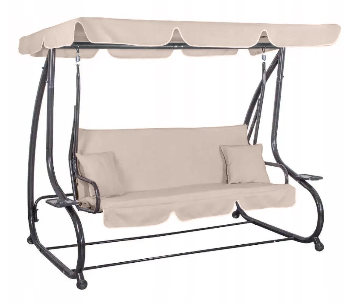 Качели садовые Bonro Garden BW-002 3 местная Бежевый