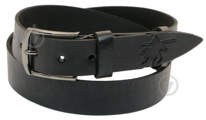Кожаный ремень Skipper 110-130 x 3.8 см Черный (1046-38)