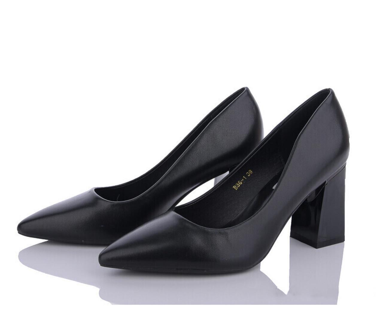 Туфли женские Loretta р. 36 Черный (B45-1)