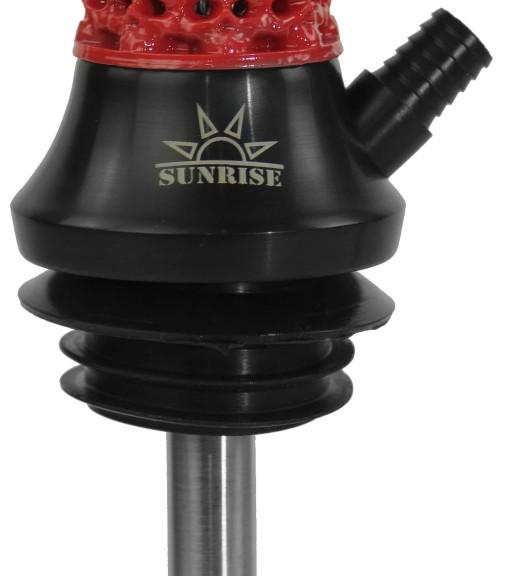 Шахта Sunrise Hookah Windskull Lite Red шахта/блюдце Червоний - фото 3