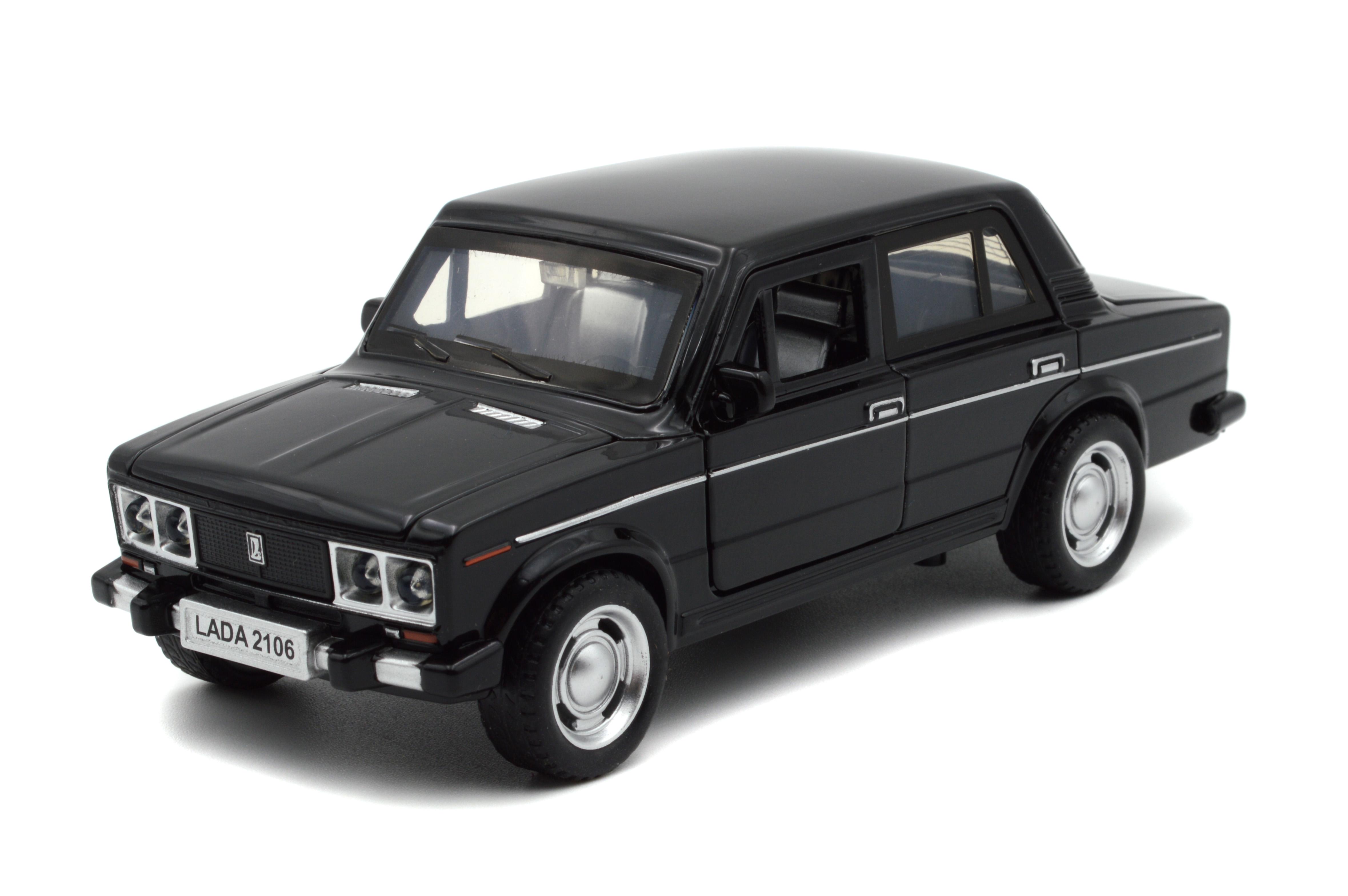 Модель металлическая Автопром LADA 2106 1:32-36 (7642 Black)