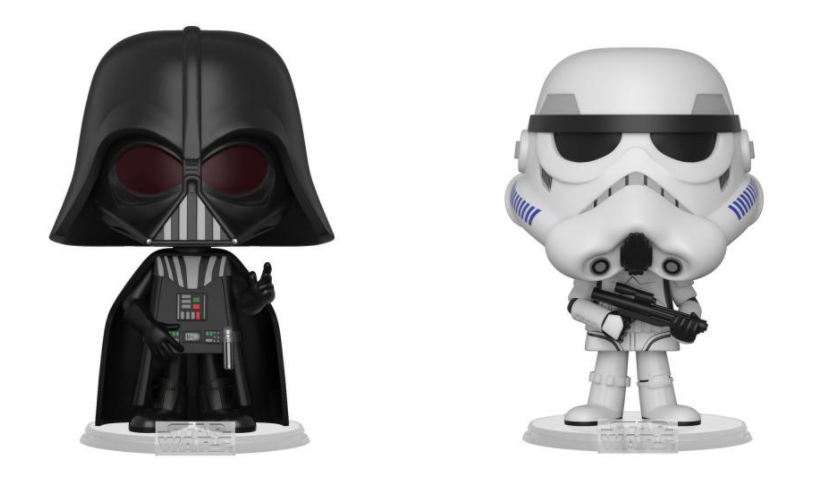 Набір фігурок Funko Darth Vader and Stormtrooper 10 см (SW vynl DVS)