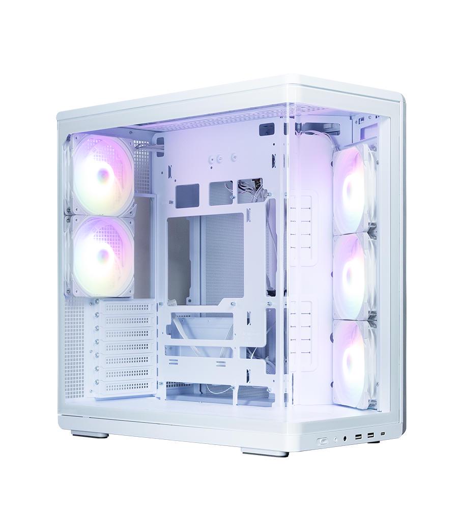 Корпус для компьютера Zalman P60 Prism Mid Tower mini-ITX/mini-ATX no PSU Белый (P60WHITE)