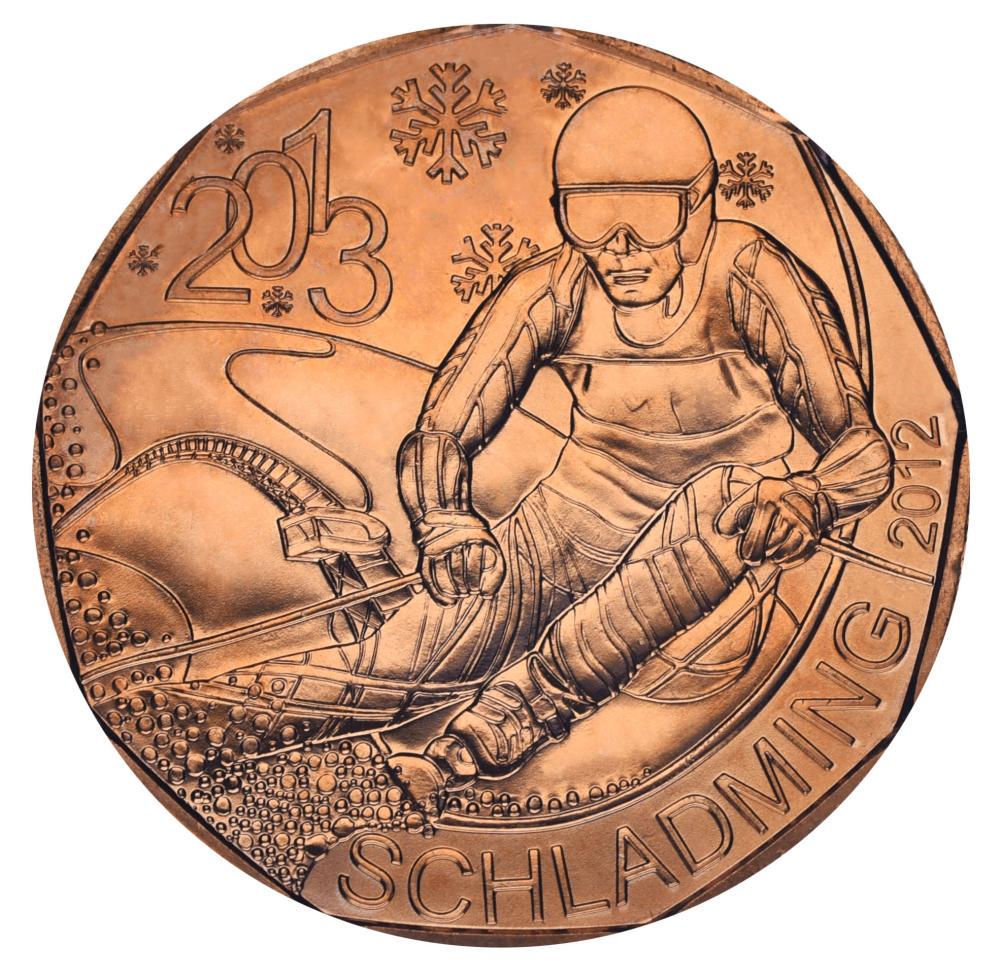 Коллекционная монета Австрия 5 евро 2013 «Шладминг» UNC KM 3215