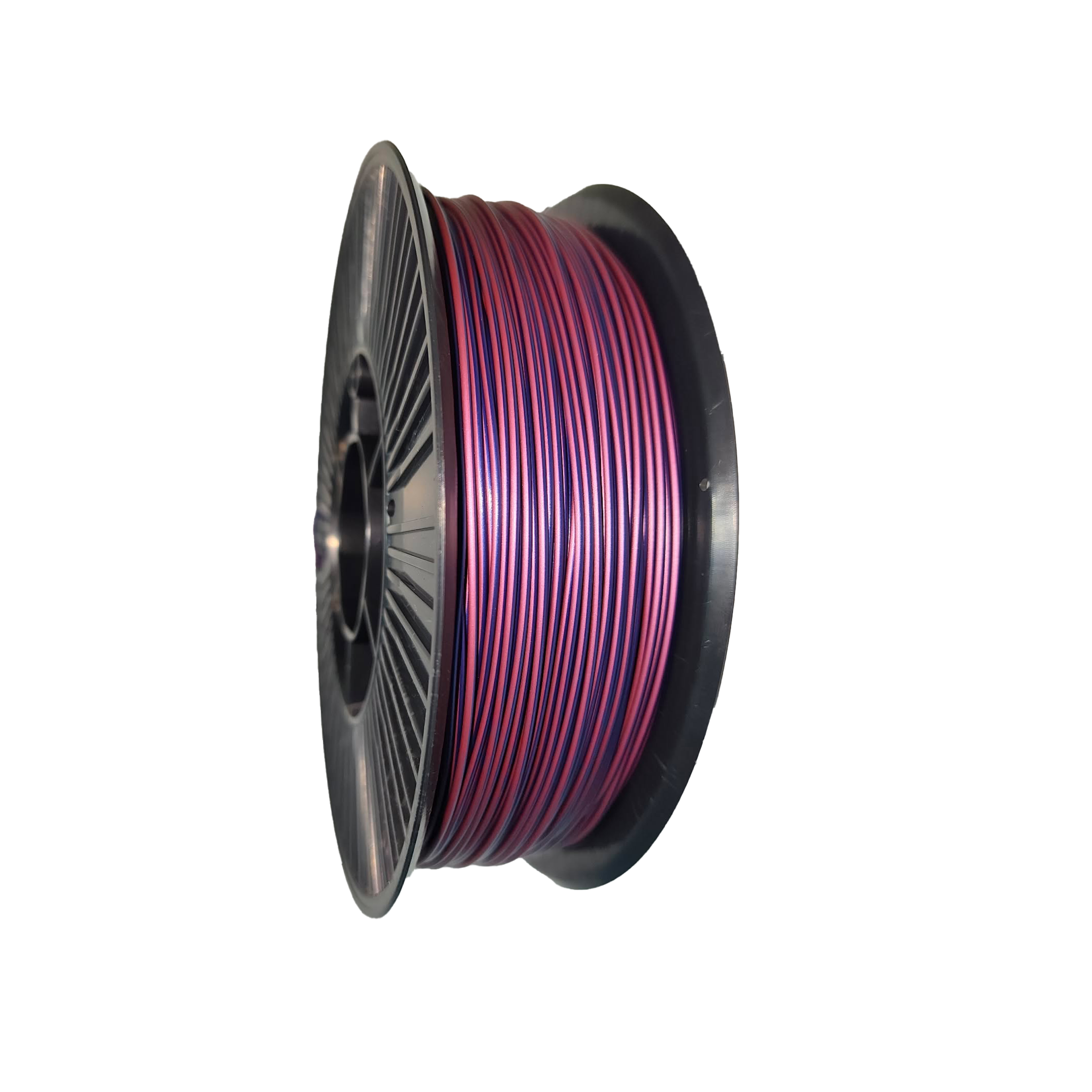 PLA филамент двухцветный Pochatok Filament 1,75 мм 0,75 кг Сигнально-синий металлик/сигнально-фиолетовый металлик (13319)