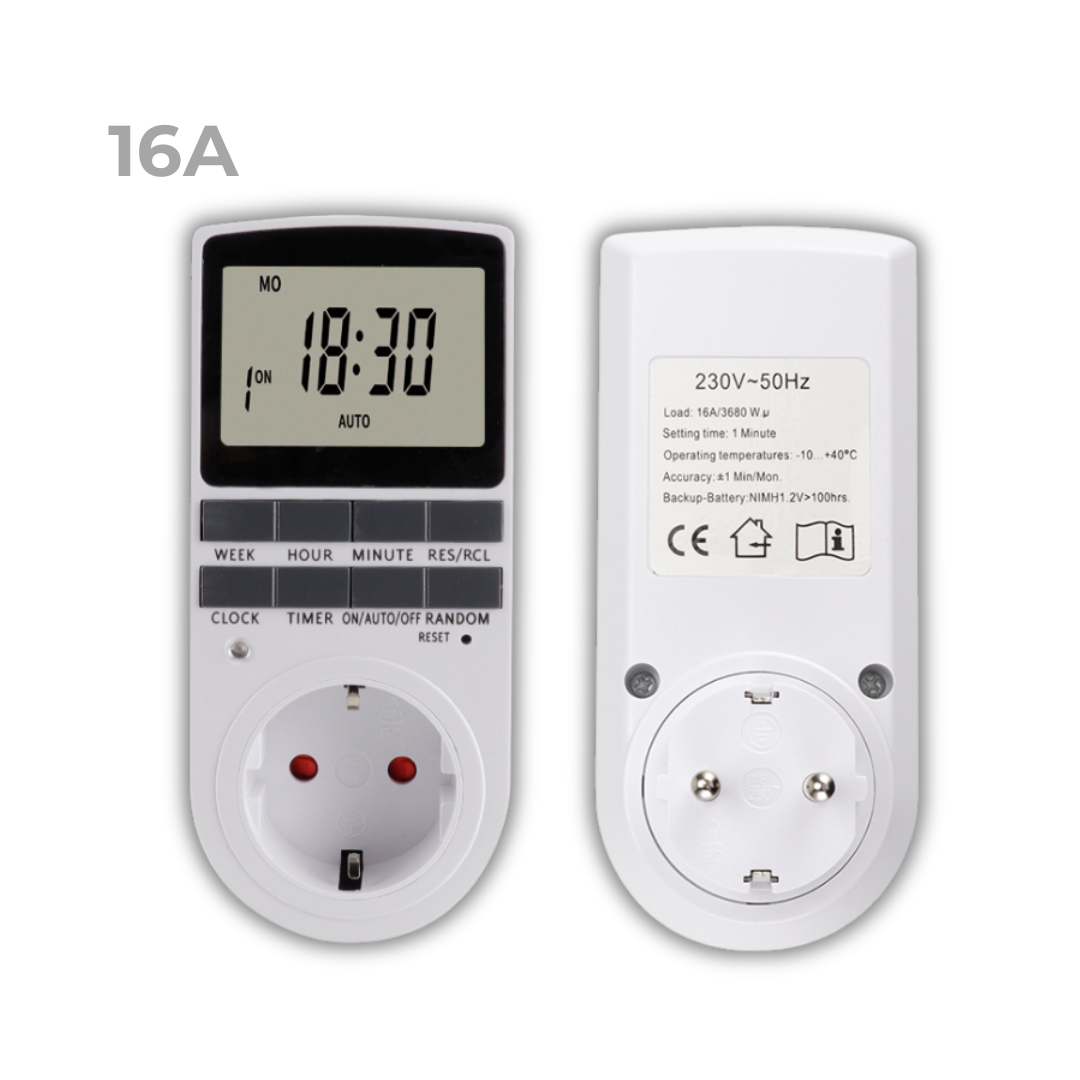 Розетка-таймер электронная 16А max 3600W недельная (30297749) - фото 2 Розетка-таймер электронная 16А max 3600W недельная (30297749) - фото 2