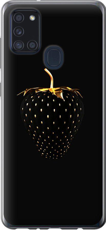 Чехол на Samsung Galaxy A21s A217F Черная клубника (3585u-1943-42517)