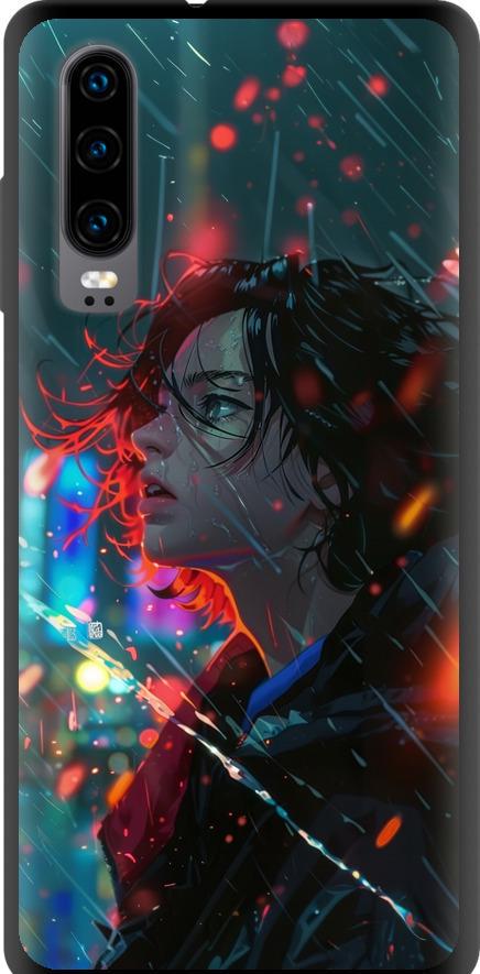 Чехол на Huawei P30 Ночные огни (6096b-1622-42517)