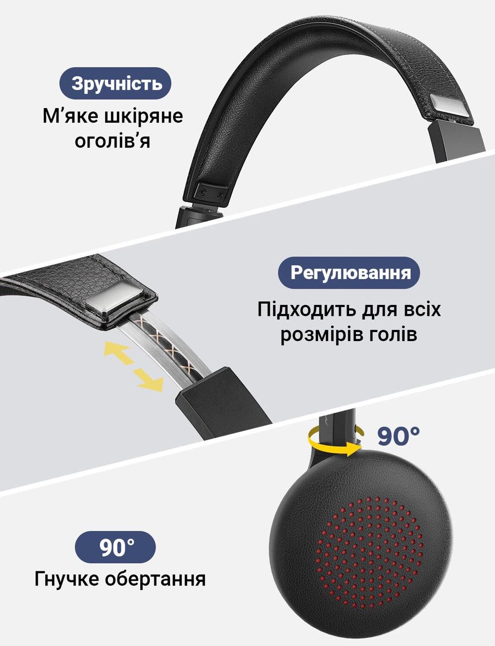 Гарнітура Bluetooth Mpow HC5 (7620) - фото 7