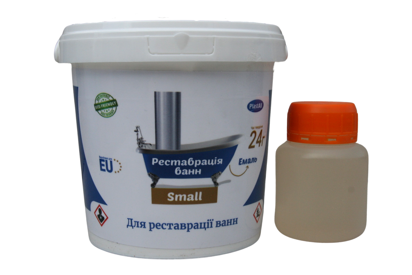 Эмаль акриловая Plastall Small для реставрации ванн 900 г Белый (30828155)
