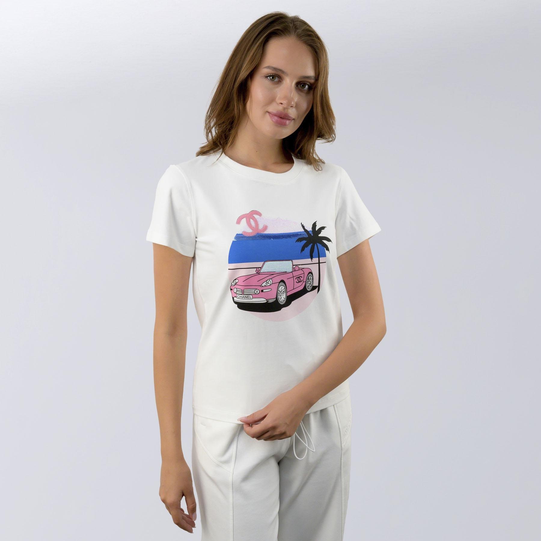 Футболка жіноча повсякденна Chanel S Білий (2797308223)