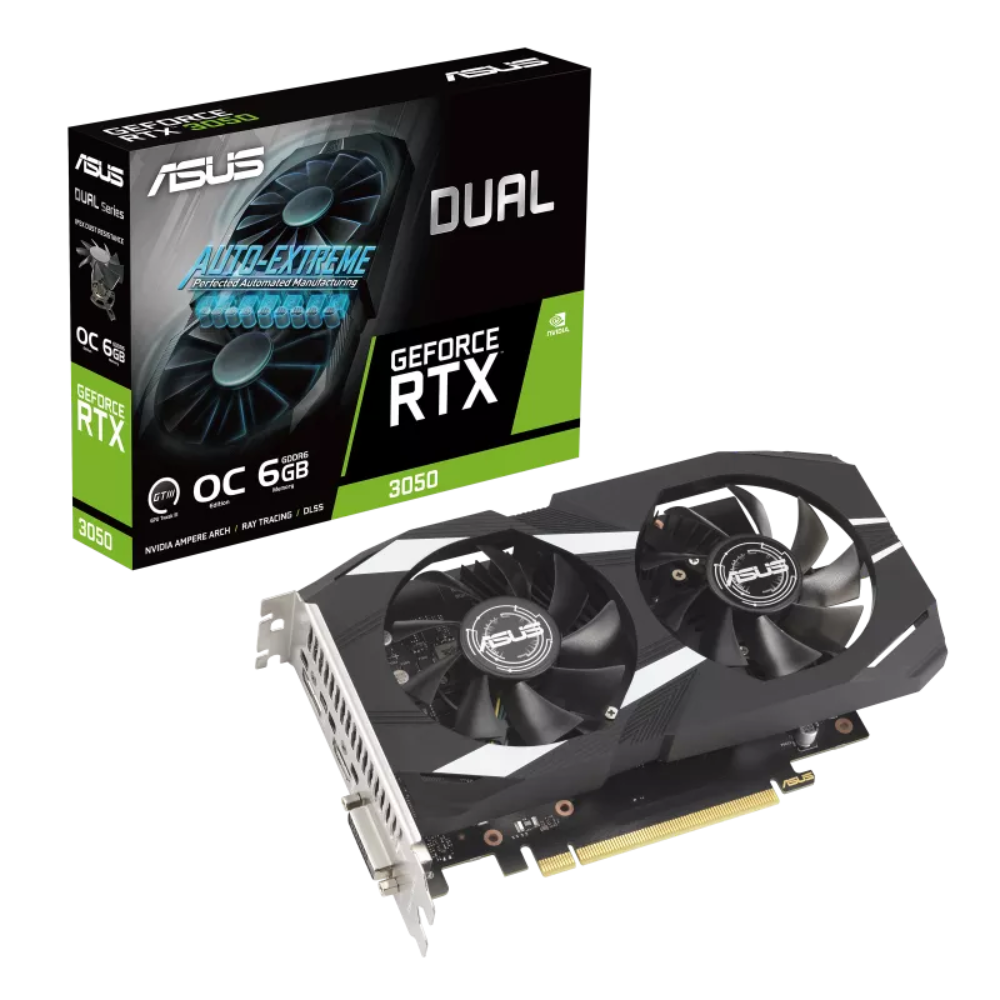 Відеокарта Asus NVIDIA RTX 3050 6 ГБ GDDR6/14000 МГц (DUAL-RTX3050-O6G) - фото 6