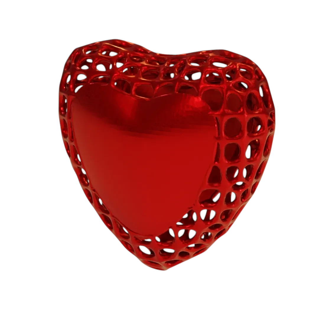 Декоративный элемент Valentine Heart Design 5 8 см 3D-печать