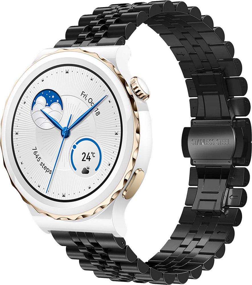 Браслет металлический Stech для Huawei Watch GT3 Pro 43 мм Black (37993-2B)