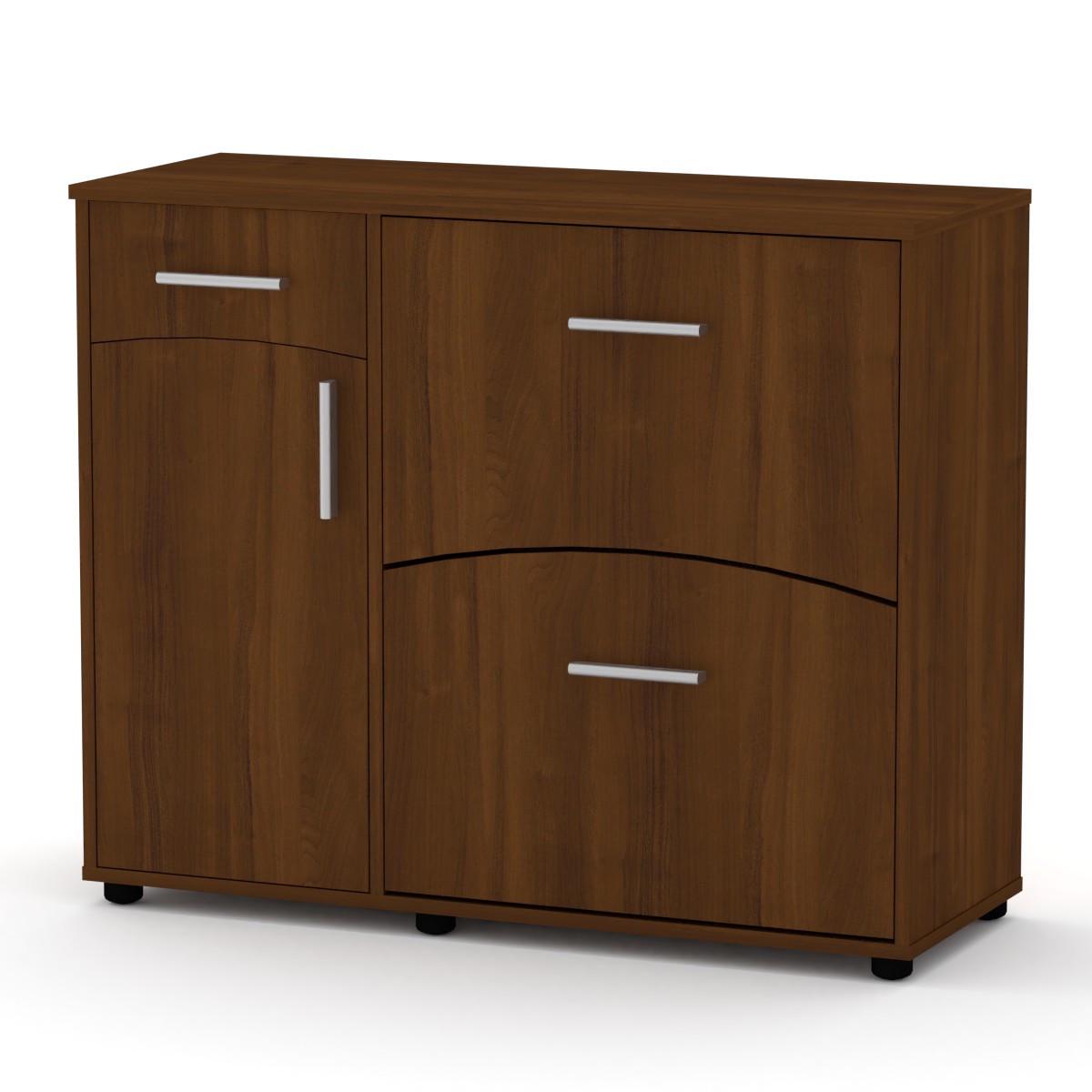 Тумба под обувь Компанит SC-5 99х38х82 см Орех экко (28443106) - фото 1 Тумба под обувь Компанит SC-5 99х38х82 см Орех экко (28443106) - фото 1