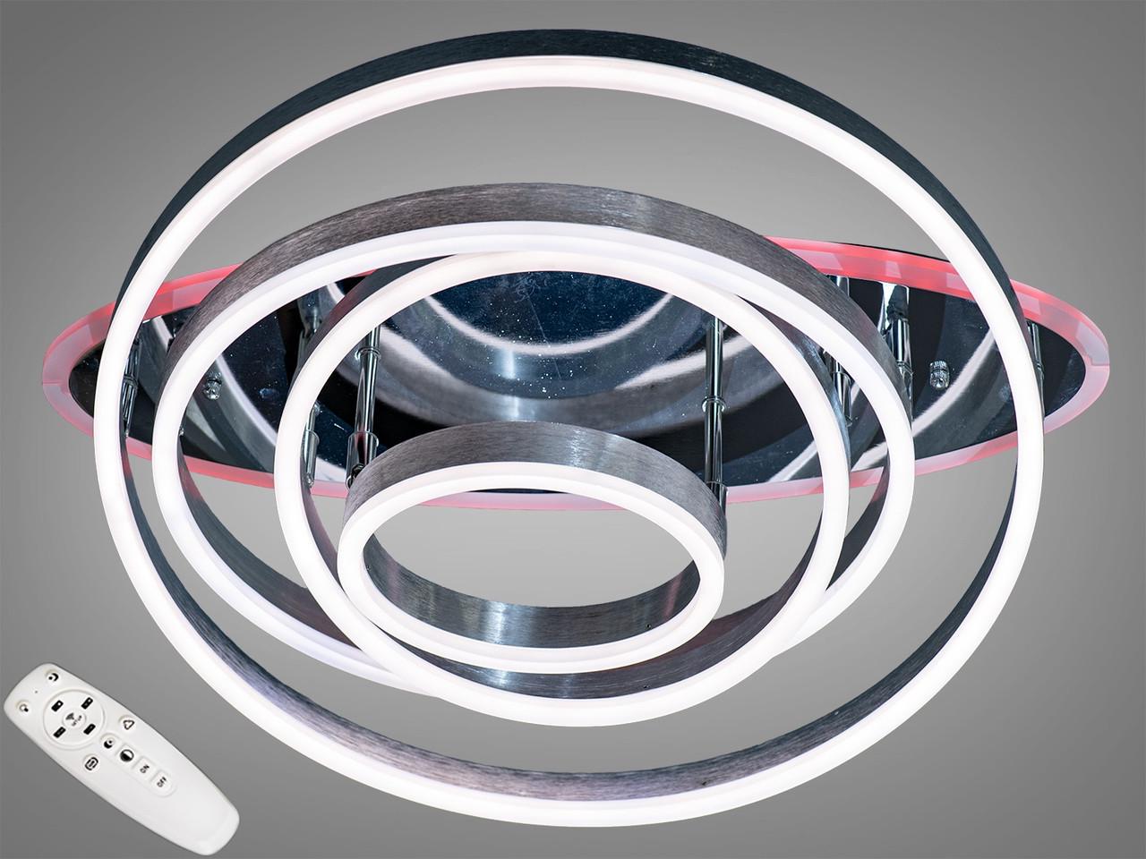 Люстра стельова з димером LED 7005/4NEWHR 3col dim (2437589154)