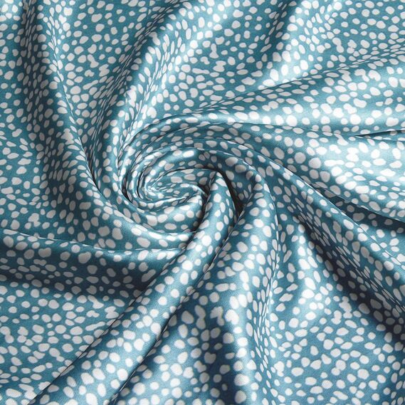 Ткань атлас-шелк стрейч IDEIA Бисер 1,5 м Морская волна (2200004217116)