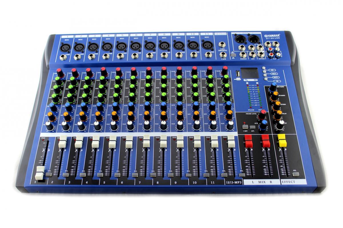 Аудіо мікшер Yamaha Mixer 12USB CT12 12 AUX канальний з 48 В фантомним живленням (21052021_43)