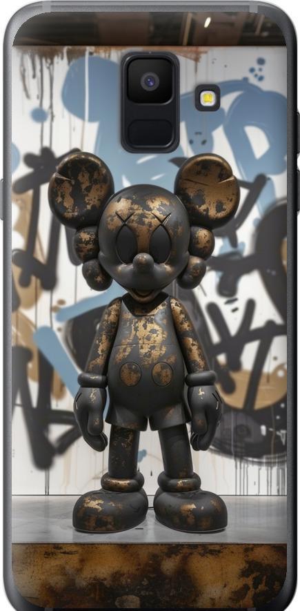 Чехол на Samsung Galaxy A6 2018 Bronze kaws v2 (6098u-1480-42517)