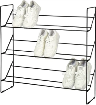 Етажерка для взуття Fabrika Home Art Neo 73х20х74 см Чорний (FK1079B)